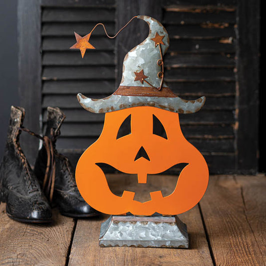 Galvanized Pumpkin Tabletop Decor