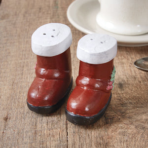 Santa's Boots Salt & Pepper Shakers