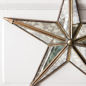 Retro Mercury Glass Star