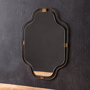 Powder Room Notched Corner Mirror