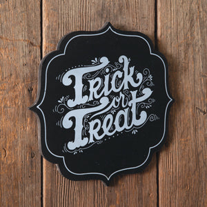 Trick Or Treat Halloween Plaque