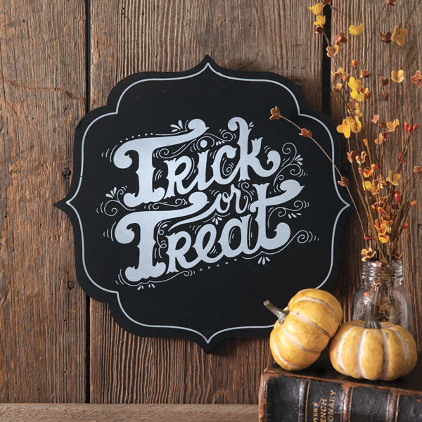 Trick Or Treat Halloween Plaque