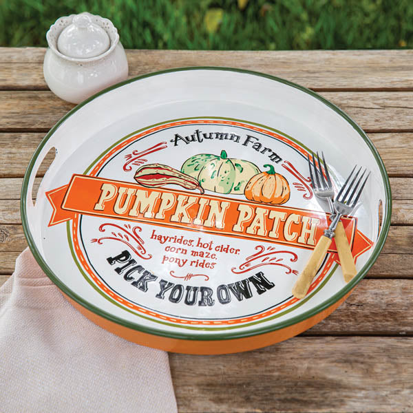 Pumpkin Patch Serving Tray