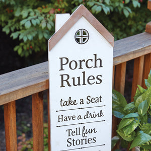 Porch Rules Sign