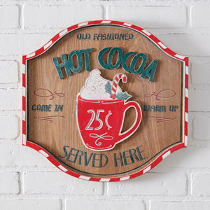 Old Fashioned Hot Cocoa Wall Sign