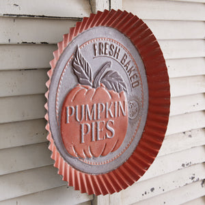 Pumpkin Pies Bottle Cap Sign