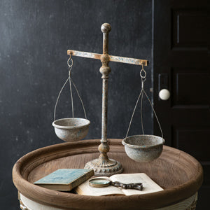 Farmhouse Denim Decorative Balance Scale