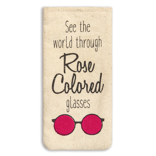 Rose Colored Eyeglass Case