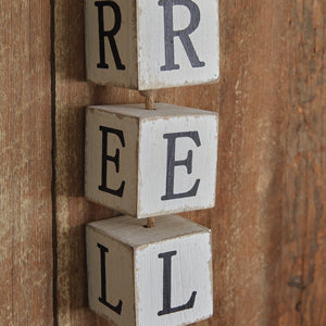 Relax Hanging Wood Blocks