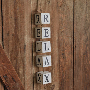 Relax Hanging Wood Blocks