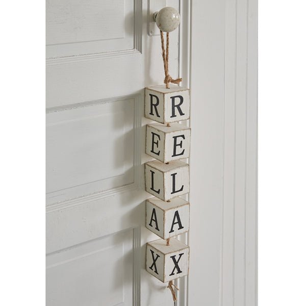 Relax Hanging Wood Blocks