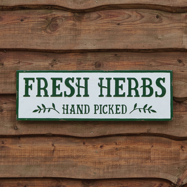 Fresh Herbs Sign