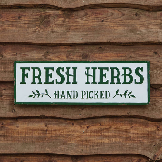 Fresh Herbs Sign