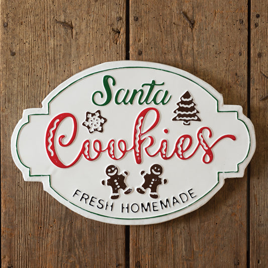 Santa's Homemade Cookies Wall Sign