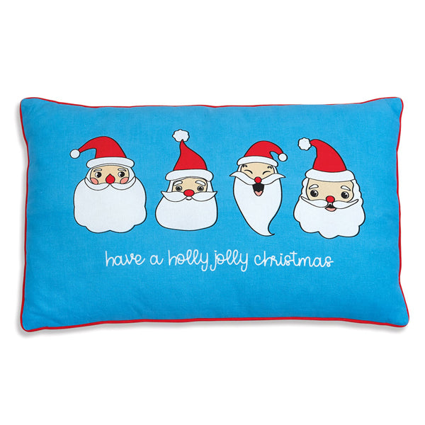 Four Santas Lumbar Pillow