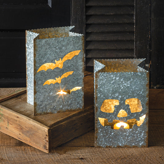 Bat Galvanized Luminary