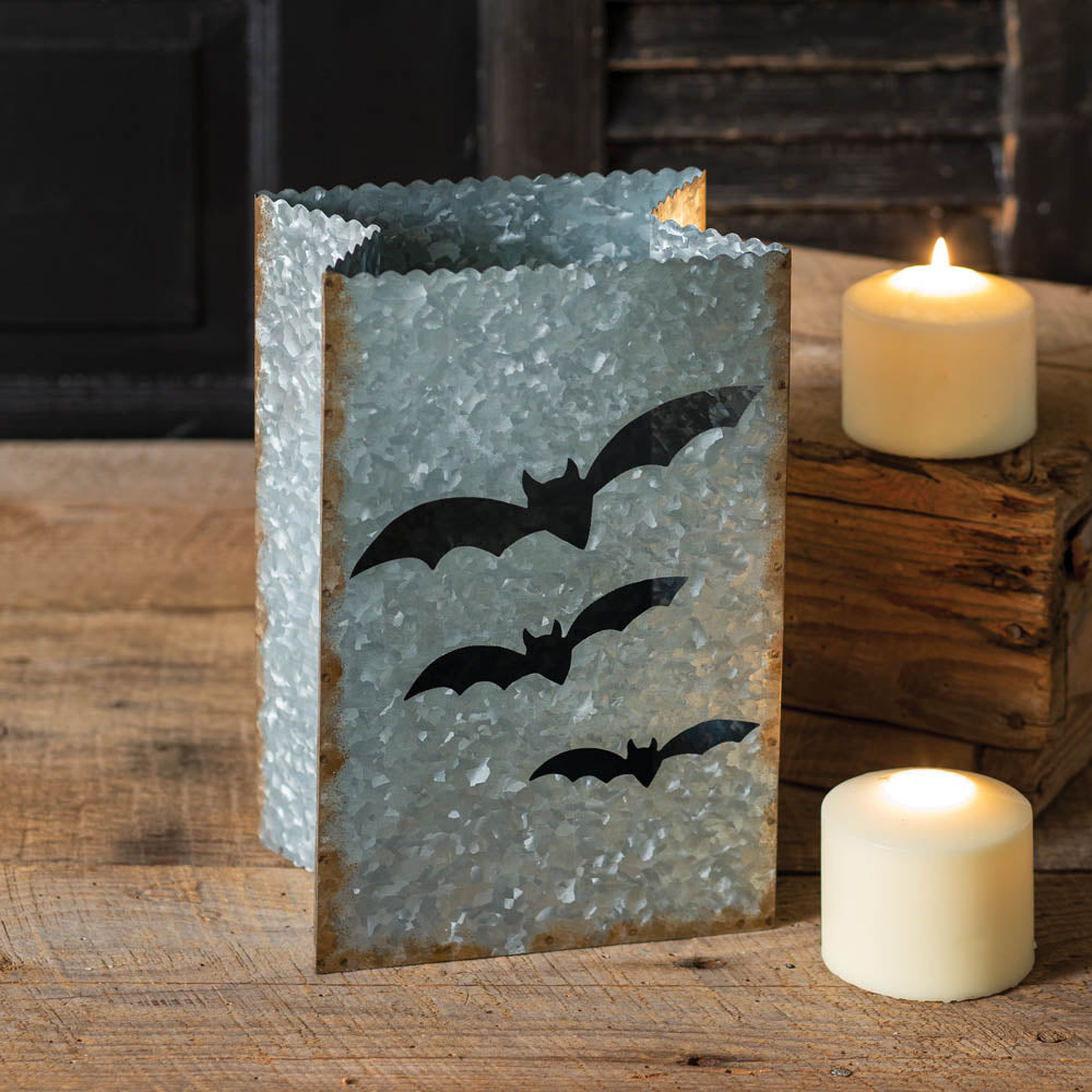 Bat Galvanized Luminary