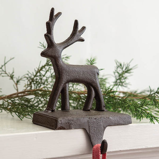 Cast Iron Reindeer Stocking Holder