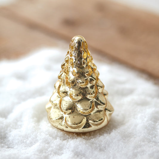 Retro Gold Mercury Glass Christmas Tree