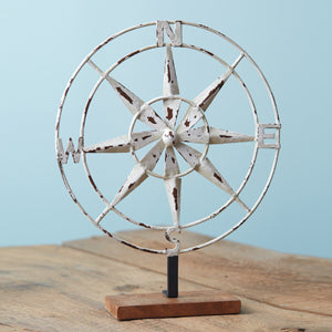 Distressed Tabletop Compass