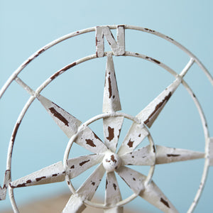 Distressed Tabletop Compass