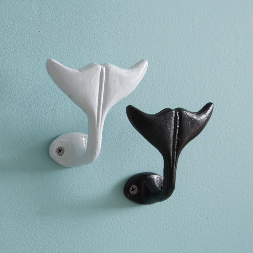 Set of Two Whale Fluke Hooks