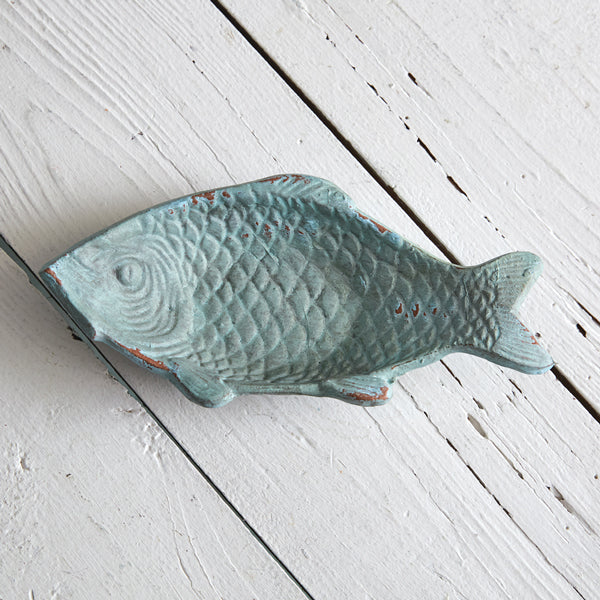 Verdigris Fish Trinket Dish - Box of 2