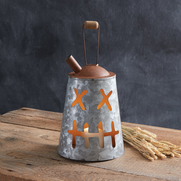 Scarecrow Oil Can Luminary