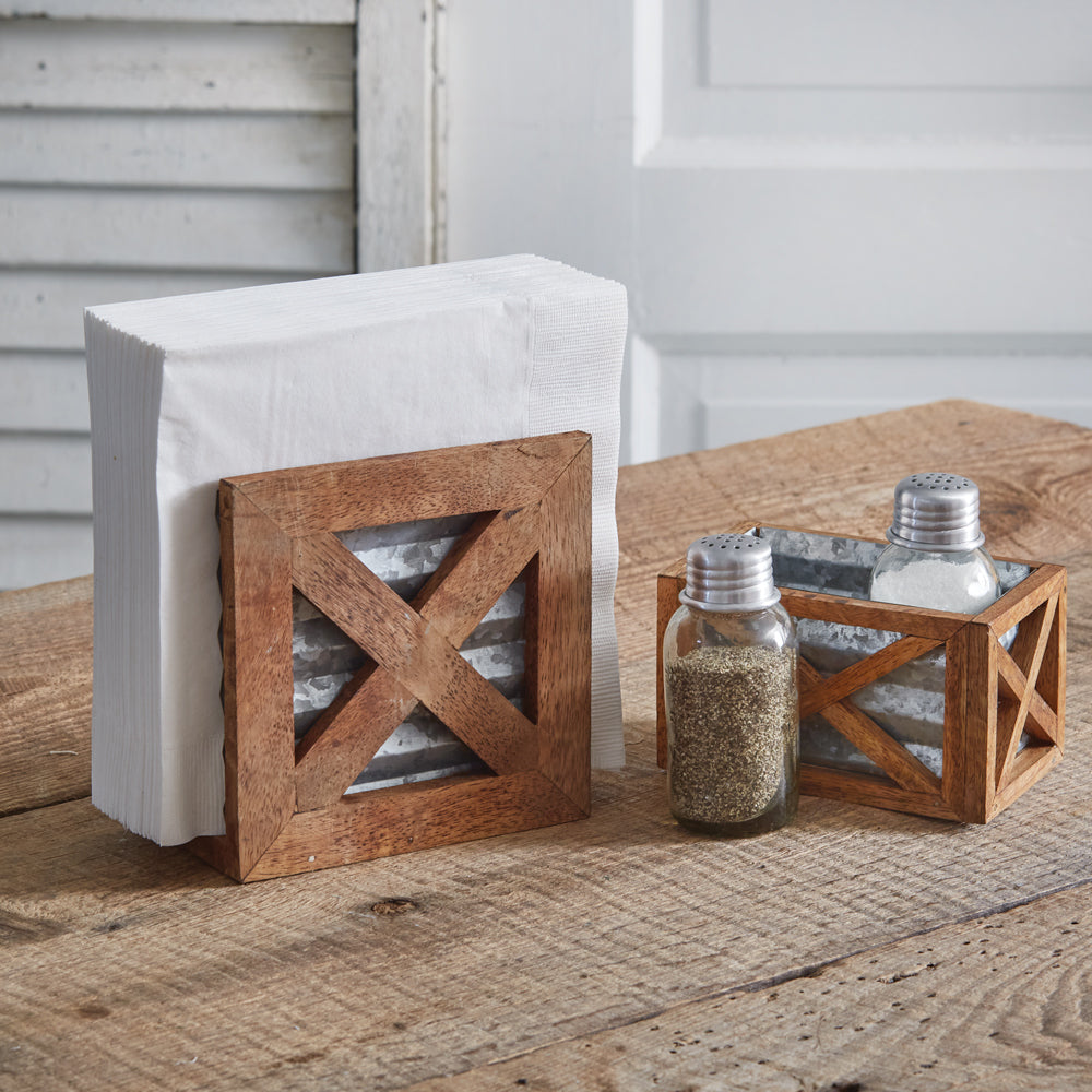 Barn Door Salt and Pepper Caddy