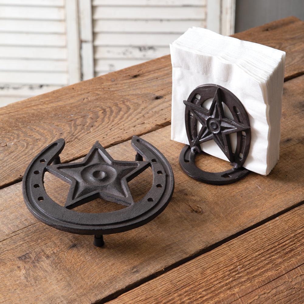 Western Cast Iron Napkin Holder