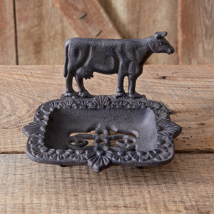 Cast Iron Cow Soap Dish