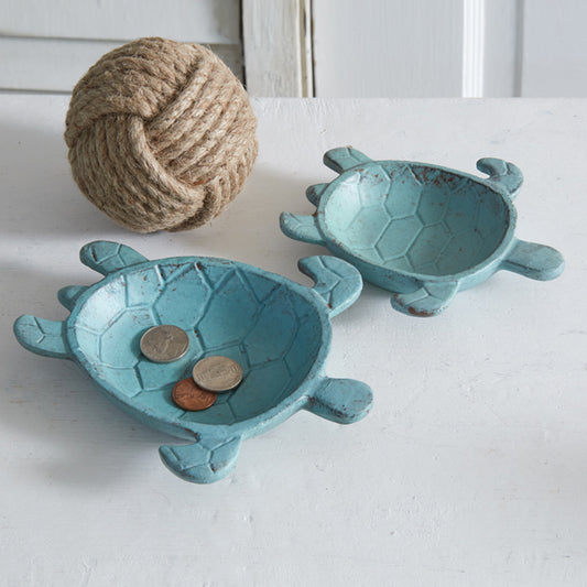 Set of Two Sea Turtle Trinket Dishes