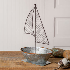 Galvanized Sailboat