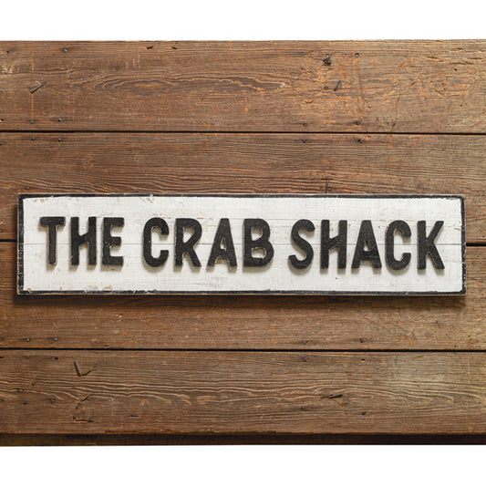 Crab Shack Wood Wall Sign