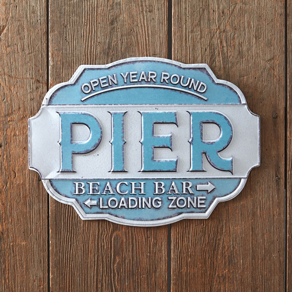 Beach Pier Wall Sign