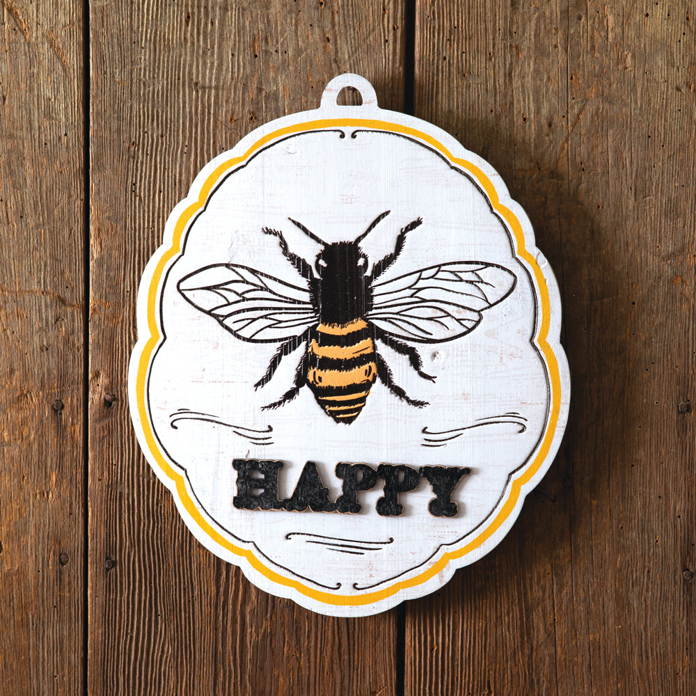 Bee Happy Wall Plaque