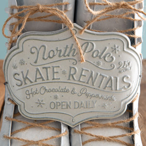 Decorative Ice Skate Rental Boots