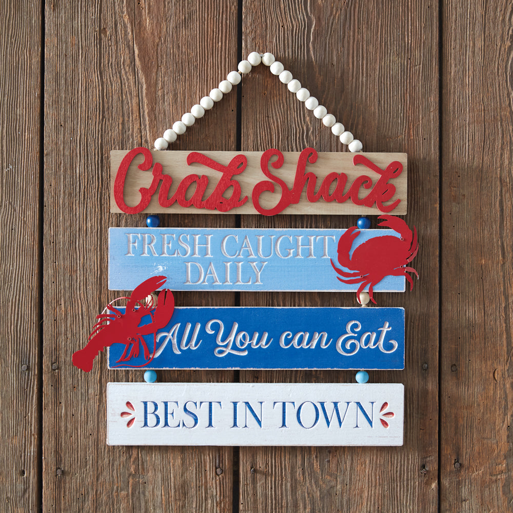 Crab Shack Plank Sign