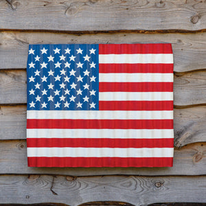 Corrugated Wave US Flag