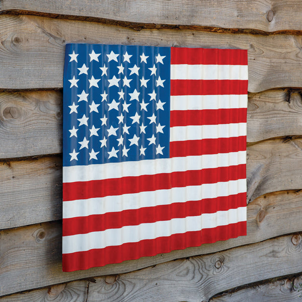 Corrugated Wave US Flag