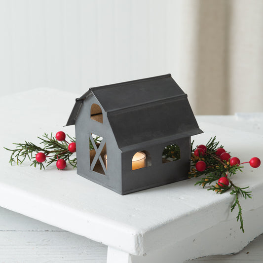 Galvanized Barn Christmas Luminary