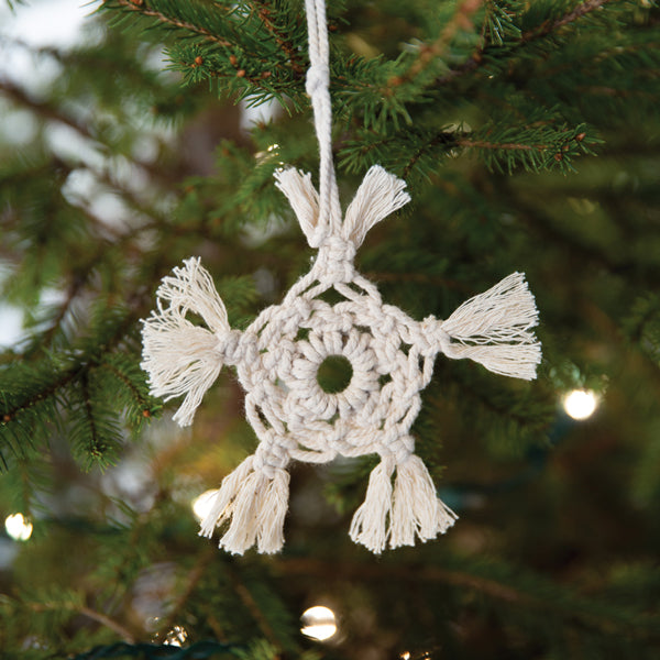 Macrame Star Ornament - Box of 4