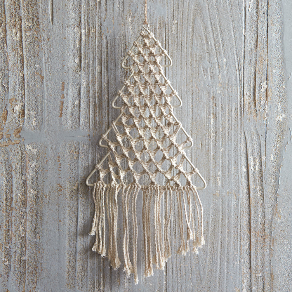 Macrame Christmas Tree Wall Hanging - Box of 2