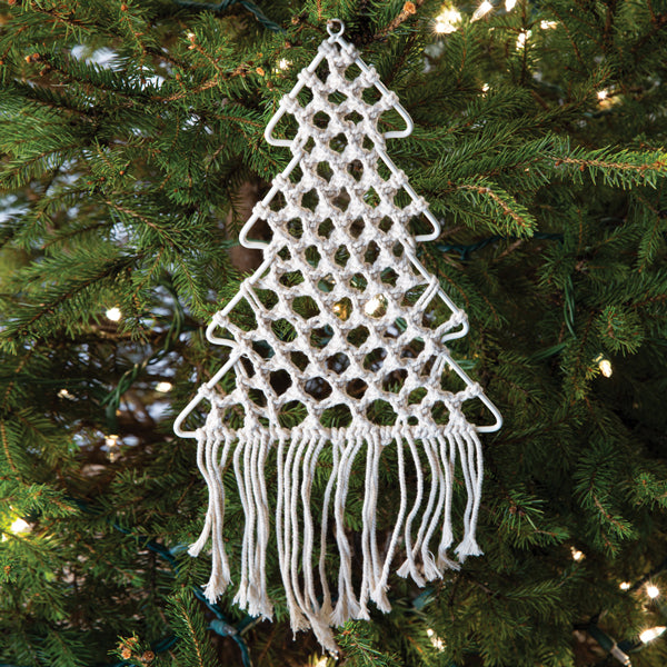 Macrame Christmas Tree Wall Hanging - Box of 2