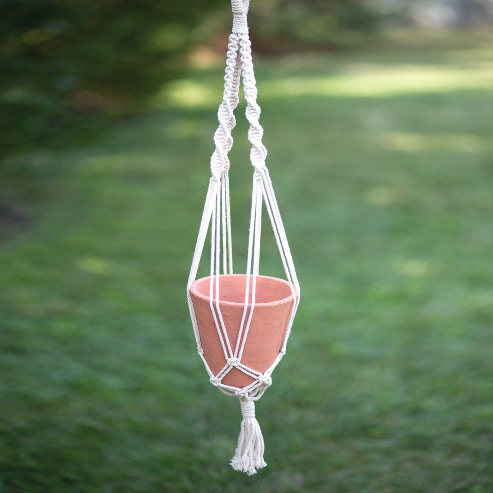 Leilani Macrame Plant Hanger with Pot