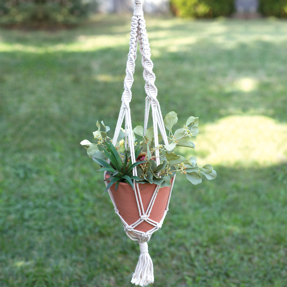 Leilani Macrame Plant Hanger with Pot