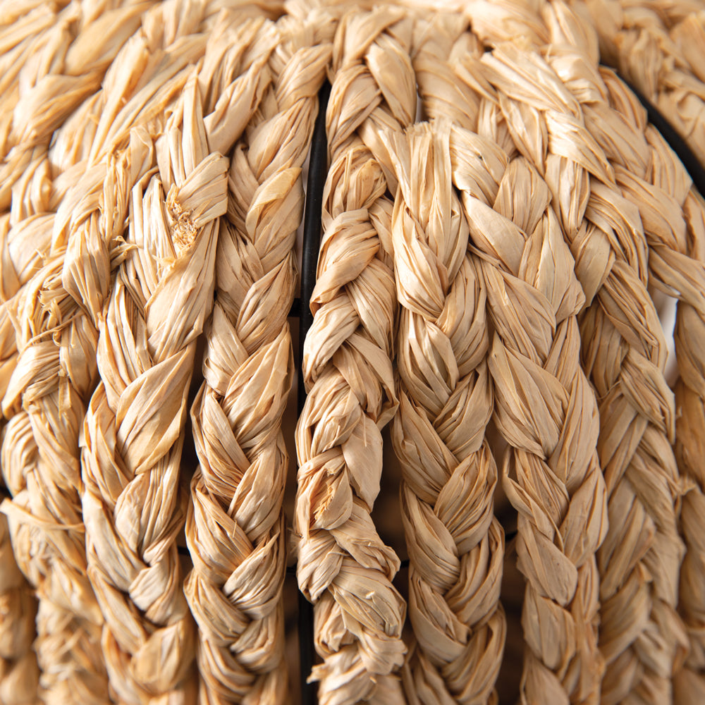 Braided Raffia Pumpkin