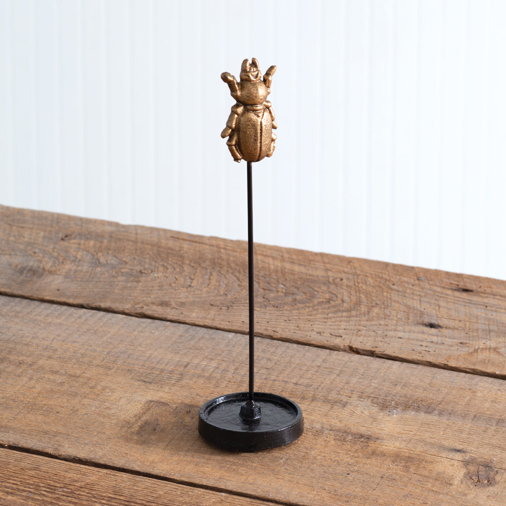 Bronze Beetle on Stand - Box of 4