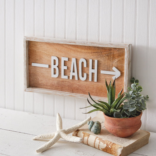 Beach Directional Sign