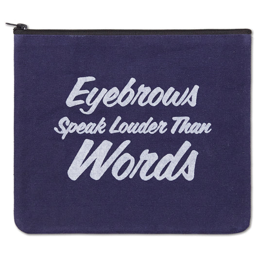 Eyebrows Speak Travel Bag